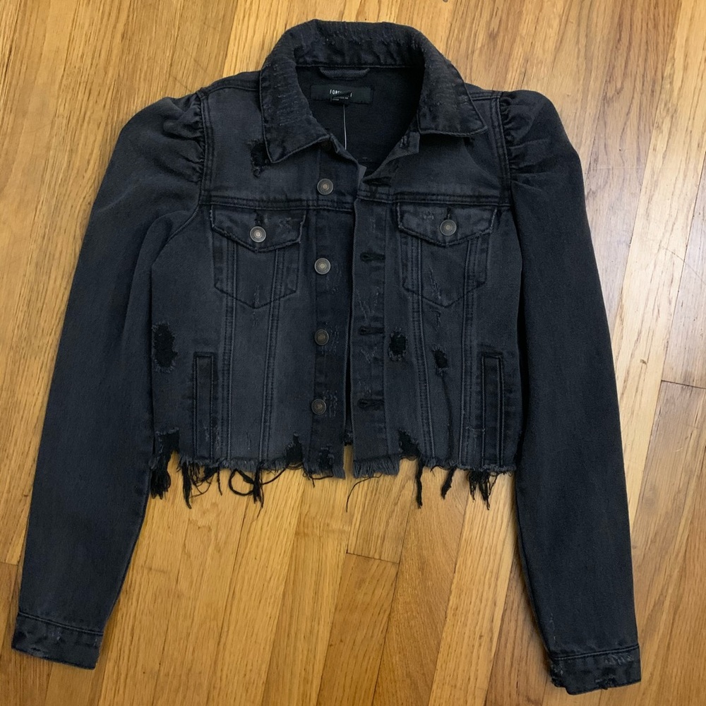 Black jean jacket